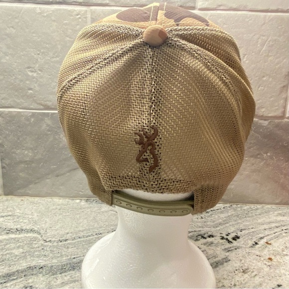 Browning Flexfit 110 Camouflage baseball mesh snapback hat cap - Picture 5 of 8